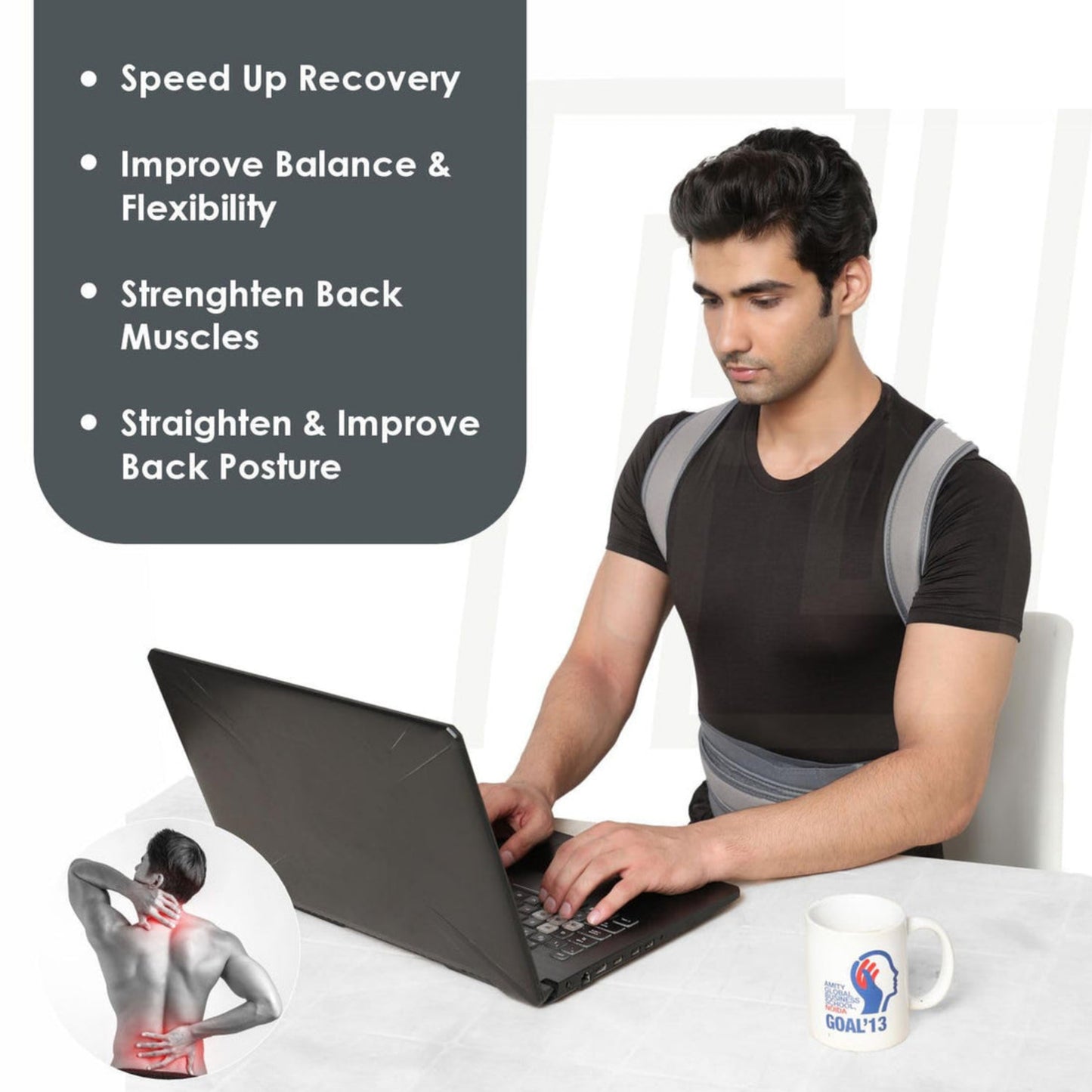 Posture Corrector Belt for Back Pain Relief And Shoulder Support Belt (Universal Size)