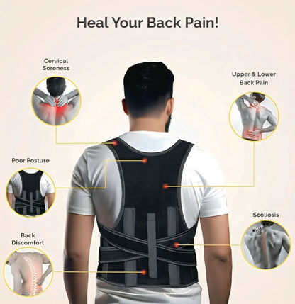 Posture Corrector Belt for Back Pain Relief And Shoulder Support Belt (Universal Size)